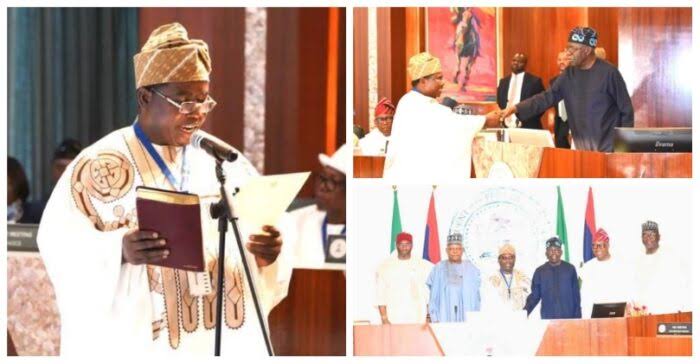 Nigerian President Swears in New INEC Chairman, Urges Credible Elections New Inec Chairman